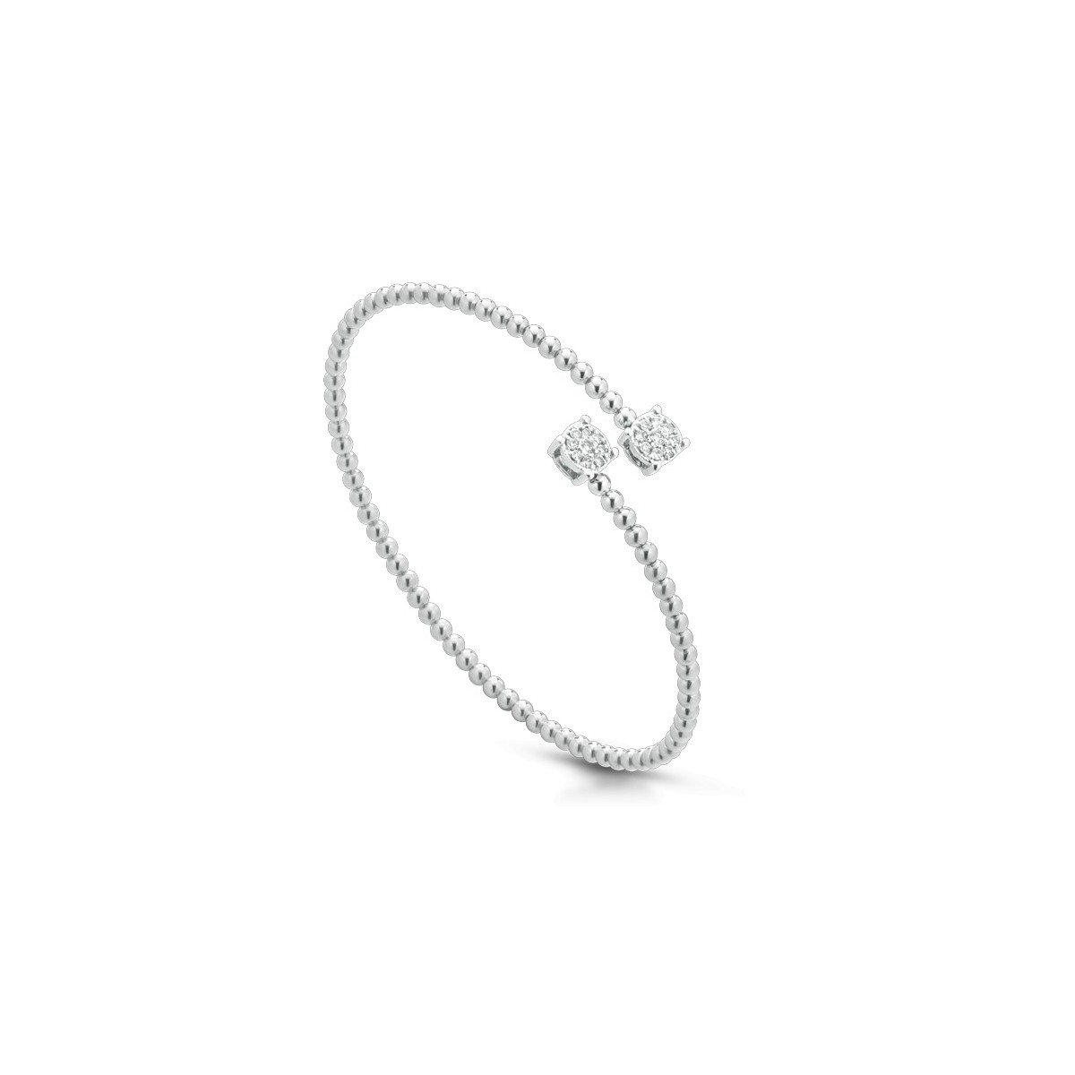 BRACCIALE FANTASIA IN ORO BIANCO 18 K CON DIAMANTI NATURALI E VVS