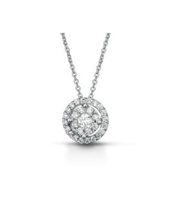 CIONDOLO FANTASIA IN ORO BIANCO 18 K CON DIAMANTI NATURALI E VVS