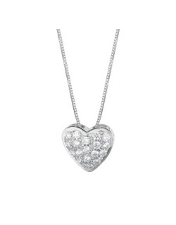 CIONDOLO FANTASIA IN ORO BIANCO 18 K CON DIAMANTI NATURALI E VVS