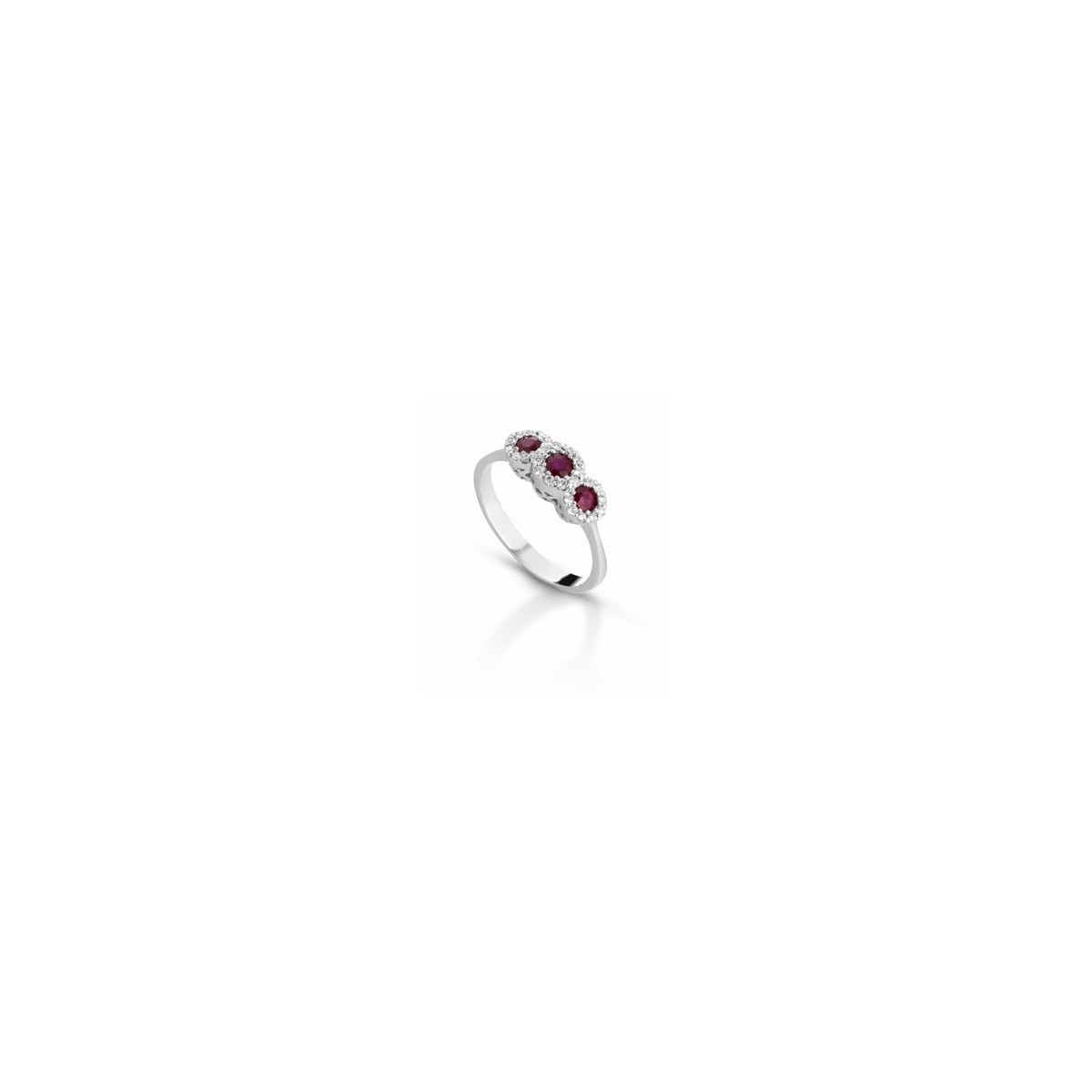 ANELLO FANTASIA IN ORO BIANCO 18 K CON ACQUA MARINA E DIAMANTI NATURALI