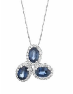 CIONDOLO FANTASIA IN ORO BIANCO 18 K CON RUBINO E DIAMANTI NATURALI E VVS