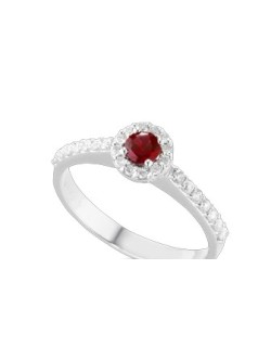 ANELLO FANTASIA IN ORO BIANCO 18 K CON ACQUA MARINA E DIAMANTI NATURALI