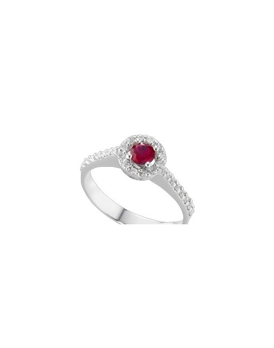 ANELLO FANTASIA IN ORO BIANCO 18 K CON ACQUA MARINA E DIAMANTI NATURALI