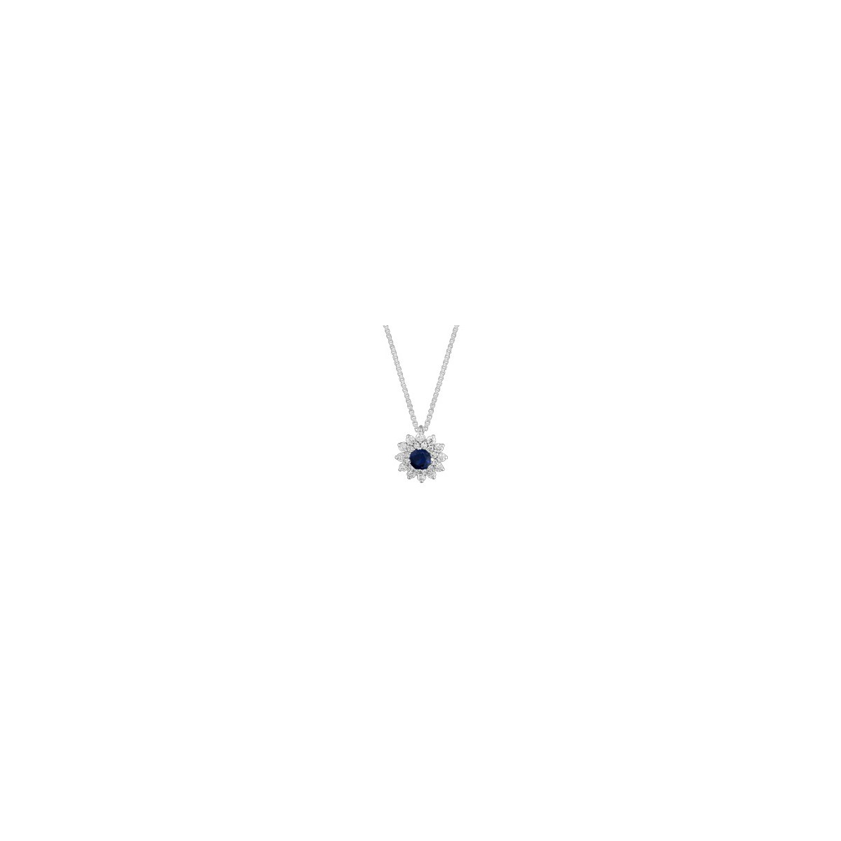 CIONDOLO FANTASIA IN ORO BIANCO 18 K CON RUBINO E DIAMANTI NATURALI E VVS