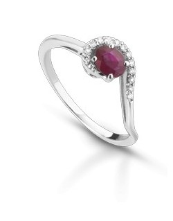 ANELLO FANTASIA IN ORO BIANCO 18 K CON ACQUA MARINA E DIAMANTI NATURALI