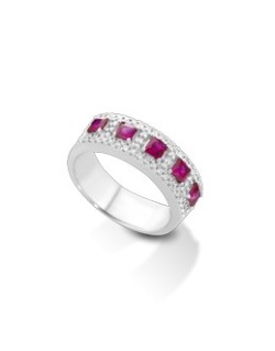 ANELLO FANTASIA IN ORO BIANCO 18 K CON ACQUA MARINA E DIAMANTI NATURALI