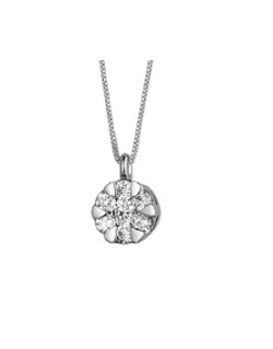 CIONDOLO FANTASIA IN ORO BIANCO 18 K CON DIAMANTI NATURALI E VVS