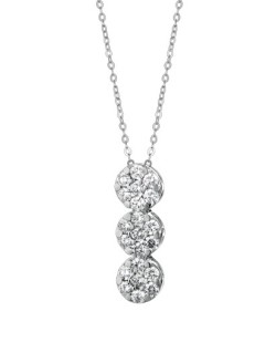 CIONDOLO FANTASIA IN ORO BIANCO 18 K CON DIAMANTI NATURALI E VVS