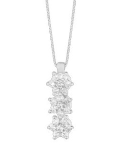 CIONDOLO FANTASIA IN ORO BIANCO 18 K CON DIAMANTI NATURALI E VVS