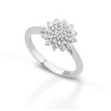 ANELLO FANTASIA IN ORO BIANCO 18 K CON DIAMANTI NATURALI E VVS