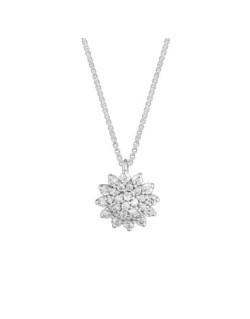 CIONDOLO FANTASIA IN ORO BIANCO 18 K CON DIAMANTI NATURALI E VVS
