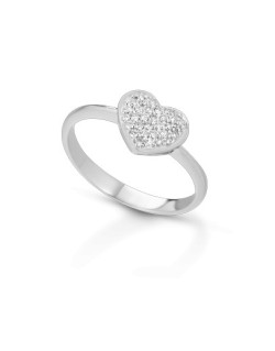 ANELLO FANTASIA IN ORO BIANCO 18 K CON DIAMANTI NATURALI E VVS