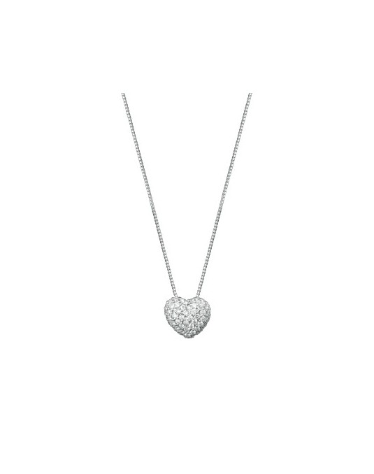 CIONDOLO FANTASIA IN ORO BIANCO 18 K CON DIAMANTI NATURALI E VVS