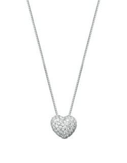 CIONDOLO FANTASIA IN ORO BIANCO 18 K CON DIAMANTI NATURALI E VVS
