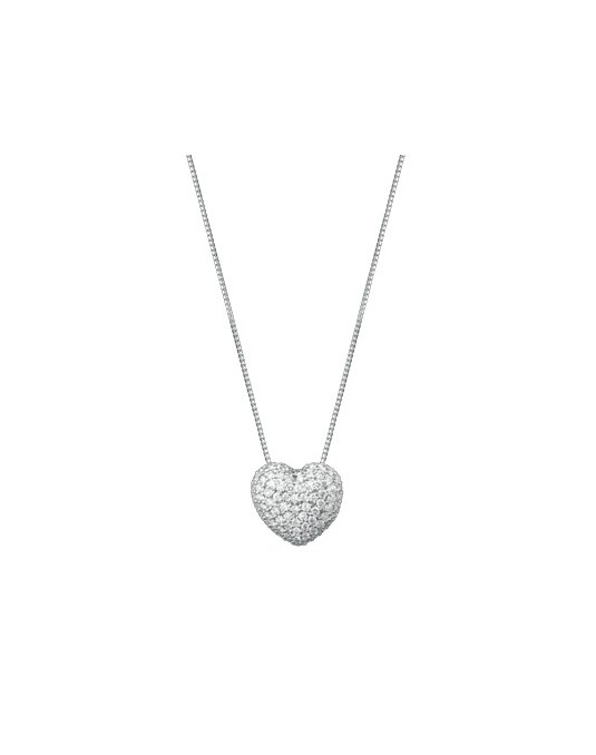 CIONDOLO FANTASIA IN ORO BIANCO 18 K CON DIAMANTI NATURALI E VVS