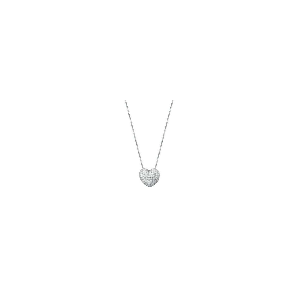 CIONDOLO FANTASIA IN ORO BIANCO 18 K CON DIAMANTI NATURALI E VVS