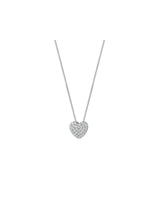 CIONDOLO FANTASIA IN ORO BIANCO 18 K CON DIAMANTI NATURALI E VVS