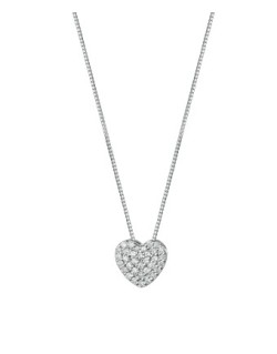 CIONDOLO FANTASIA IN ORO BIANCO 18 K CON DIAMANTI NATURALI E VVS