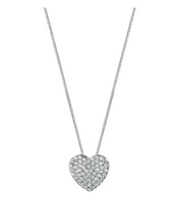 CIONDOLO FANTASIA IN ORO BIANCO 18 K CON DIAMANTI NATURALI E VVS