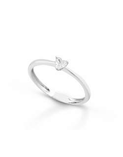 ANELLO FANTASIA IN ORO BIANCO 18 K CON DIAMANTI NATURALI E VVS