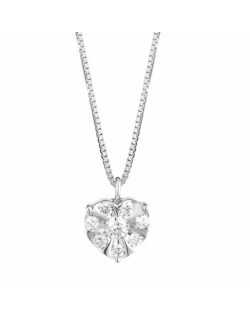 CIONDOLO FANTASIA IN ORO BIANCO 18 K CON DIAMANTI NATURALI E VVS