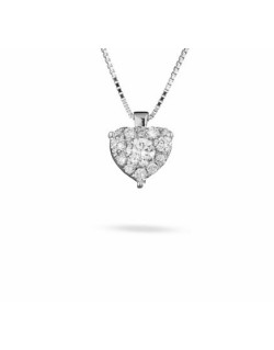 CIONDOLO FANTASIA IN ORO BIANCO 18 K CON DIAMANTI NATURALI E VVS