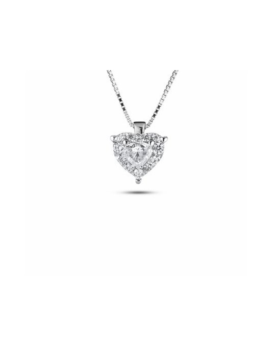 CIONDOLO FANTASIA IN ORO BIANCO 18 K CON DIAMANTI NATURALI E VVS