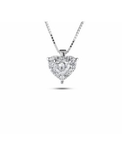 CIONDOLO FANTASIA IN ORO BIANCO 18 K CON DIAMANTI NATURALI E VVS