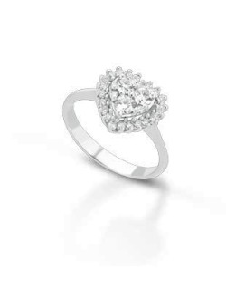 ANELLO FANTASIA IN ORO BIANCO 18 K CON DIAMANTI NATURALI E VVS