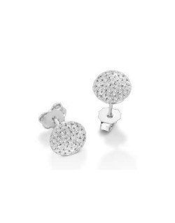 ORECCHINI FANTASIA IN ORO BIANCO 18 K CON DIAMANTI NATURALI E VVS