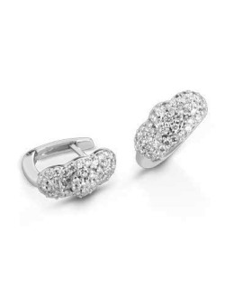 ORECCHINI FANTASIA IN ORO BIANCO 18 K CON DIAMANTI NATURALI E VVS