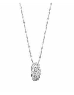CIONDOLO FANTASIA IN ORO BIANCO 18 K CON DIAMANTI NATURALI E VVS