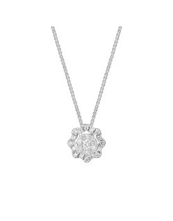 CIONDOLO FANTASIA IN ORO BIANCO 18 K CON DIAMANTI NATURALI E VVS