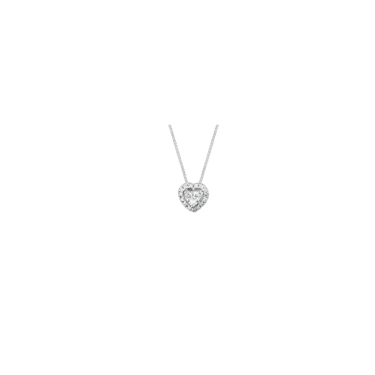 CIONDOLO FANTASIA IN ORO BIANCO 18 K CON DIAMANTI NATURALI E VVS