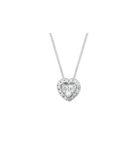 CIONDOLO FANTASIA IN ORO BIANCO 18 K CON DIAMANTI NATURALI E VVS