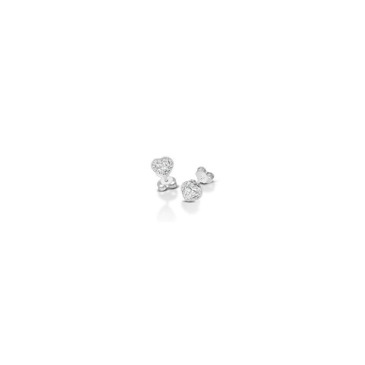 ORECCHINI FANTASIA IN ORO BIANCO 18 K CON DIAMANTI NATURALI E VVS