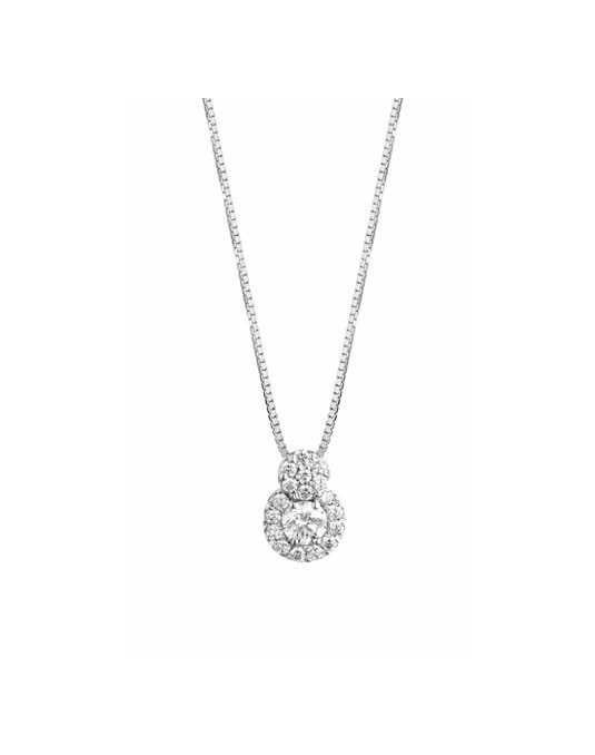 CIONDOLO FANTASIA IN ORO BIANCO 18 K CON DIAMANTI NATURALI E VVS