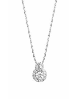 CIONDOLO FANTASIA IN ORO BIANCO 18 K CON DIAMANTI NATURALI E VVS