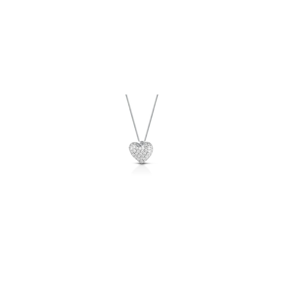 CIONDOLO FANTASIA IN ORO BIANCO 18 K CON DIAMANTI NATURALI E VVS