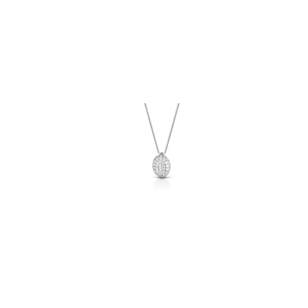 CIONDOLO FANTASIA IN ORO BIANCO 18 K CON DIAMANTI NATURALI E VVS