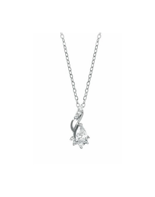 CIONDOLO FANTASIA IN ORO BIANCO 18 K CON DIAMANTI NATURALI E VVS