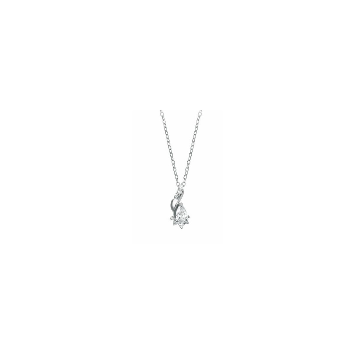 CIONDOLO FANTASIA IN ORO BIANCO 18 K CON DIAMANTI NATURALI E VVS