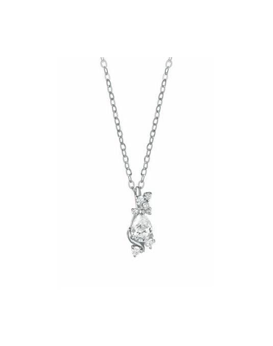 CIONDOLO FANTASIA IN ORO BIANCO 18 K CON DIAMANTI NATURALI E VVS