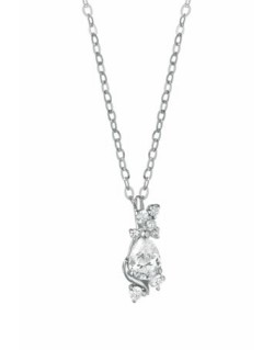 CIONDOLO FANTASIA IN ORO BIANCO 18 K CON DIAMANTI NATURALI E VVS