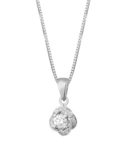 CIONDOLO FANTASIA IN ORO BIANCO 18 K CON DIAMANTI NATURALI E VVS
