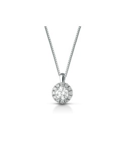 CIONDOLO FANTASIA IN ORO BIANCO 18 K CON DIAMANTI NATURALI E VVS
