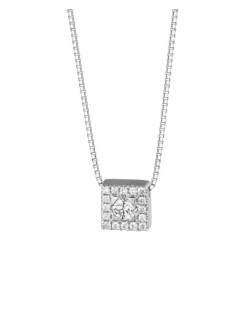 CIONDOLO FANTASIA IN ORO BIANCO 18 K CON DIAMANTI NATURALI E VVS