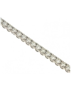 BRACCIALE TENNIS IN ORO BIANCO 18 K CON DIAMANTI NATURALI E VVS