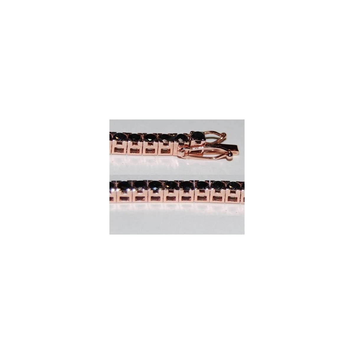BRACCIALE TENNIS IN ORO BIANCO 18 K CON DIAMANTI NATURALI E VVS
