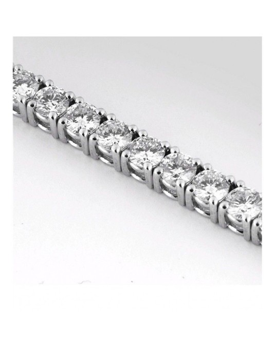 BRACCIALE TENNIS IN ORO BIANCO 18 K CON DIAMANTI NATURALI E VVS